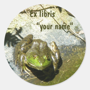 Adesivo Ex Libris Bullfrog Stickers para Personalizar