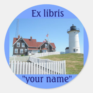 Adesivo Ex Libris Lighthouse Stickers para Personalizar