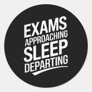 Adesivo Exames Aproximando-se da Deparação do Sono _1