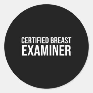 Adesivo Examinador de Mama Certificado de Consciência do c