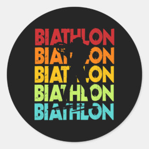 Adesivo Excelente Biathlon Design Biathlete Cross-country
