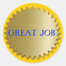 Adesivo Excelente Cargo Estudante Personalizado Medalhões 