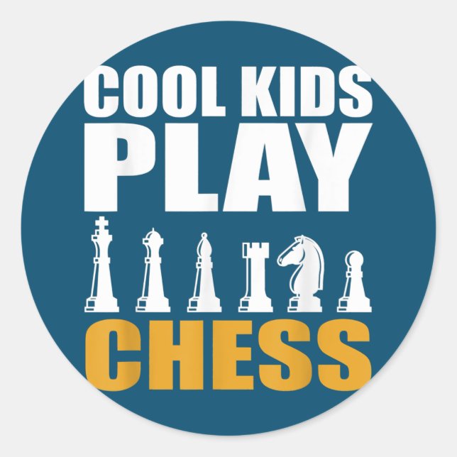 Adesivo Excelente Chess Kids Chess Piece Girls (Frente)