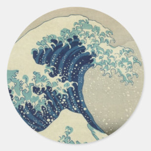 Adesivo Excelente da costa de Kanagawa por Hokusai