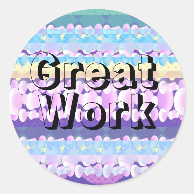 Adesivo Excelente de Estudante Clássico Round Sticker (Frente)