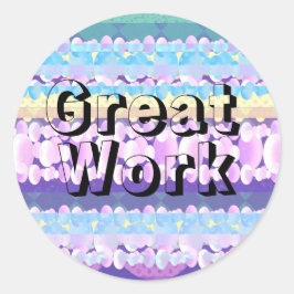Adesivo Excelente de Estudante Clássico Round Sticker