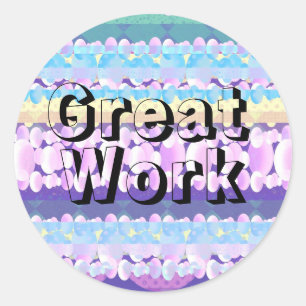 Adesivo Excelente de Estudante Clássico Round Sticker