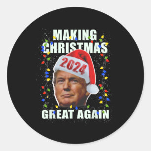 Adesivo Excelente de Natal de Fazer Trump Novamente Pro Re