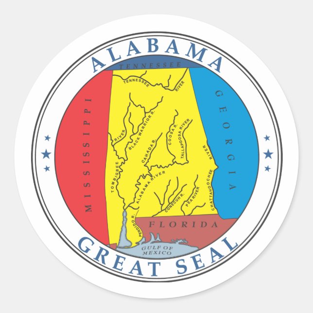 Adesivo Excelente do Alabama (Frente)