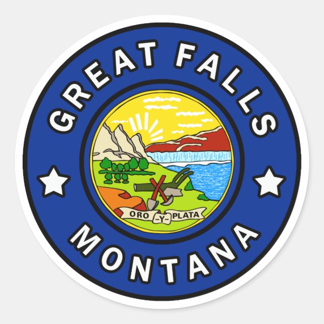 Adesivo Excelente Falls Montana (Frente)