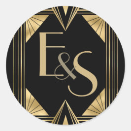 Adesivo Excelente Gatsby art deco elegante do casamento St