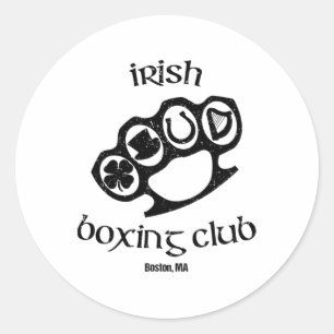 Adesivo Excelente Irish Boxing Men Club Boston Fighting Pu