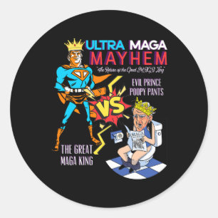Adesivo Excelente Maga King Donald Trump Biden Usa Ultra M