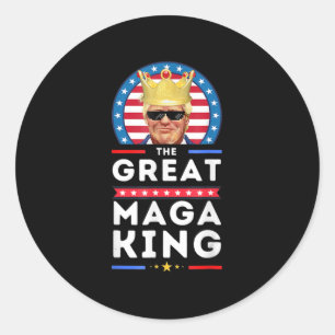Adesivo Excelente MAGA King Trump Biden Política Ultra Meg