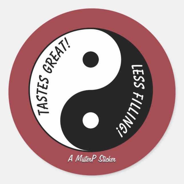 Adesivo Excelente/Menos enchimento - Um MisterP Sticker (Frente)