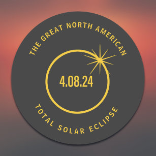 Adesivo Excelente Norte-Americano Total Eclipse Solar 04.0