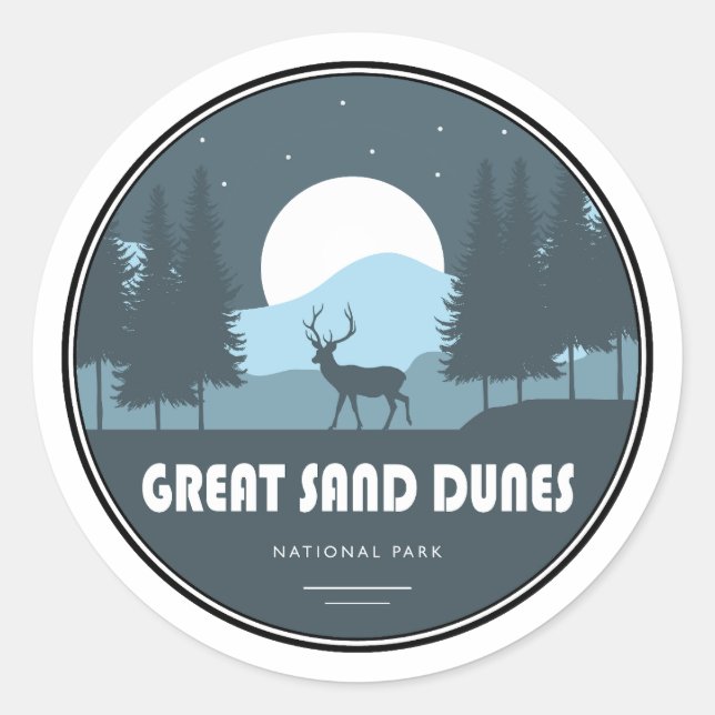 Adesivo Excelente Sand Dunes National Park Deer (Frente)