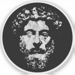 Adesivo Excelente Stoic Marcus Aurelius - v3 branco de vin