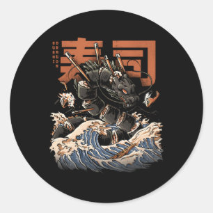 Adesivo Excelente Sushi Dragon Comida japonesa Kawaii Drag