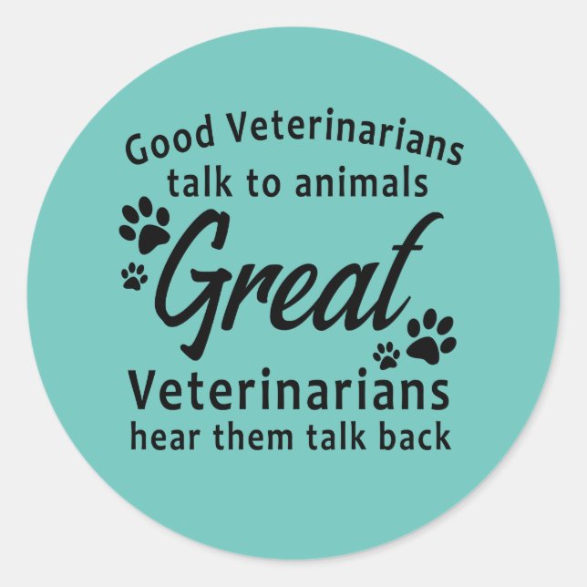 Adesivo Excelente Veterinarian Stickers (Frente)