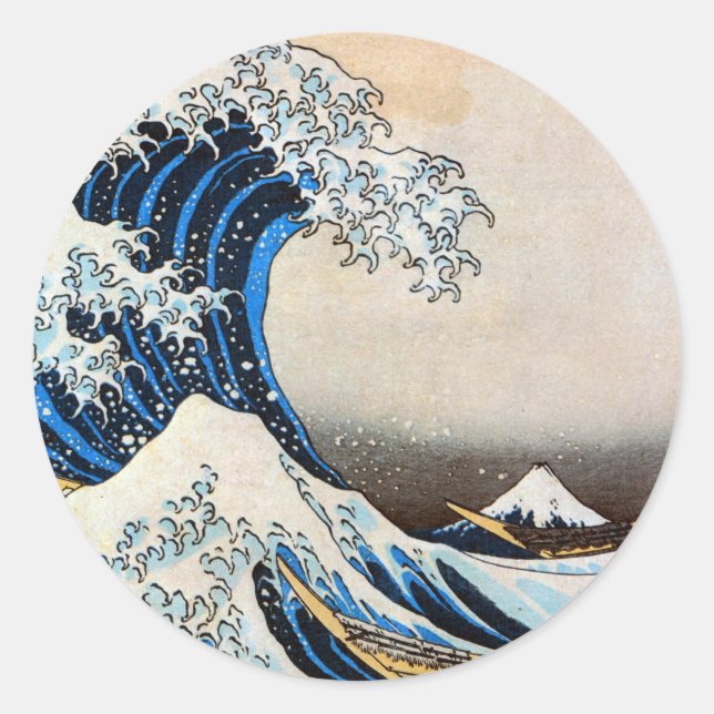 Adesivo Excelente Wave, Hokusai, Ukiyo-e (Frente)