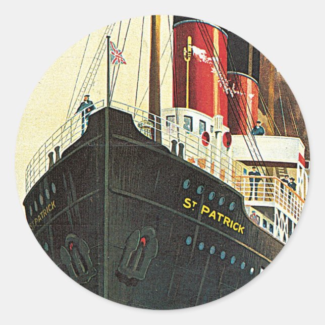 Adesivo Excelente Western Rail - Para a Irlanda (Frente)