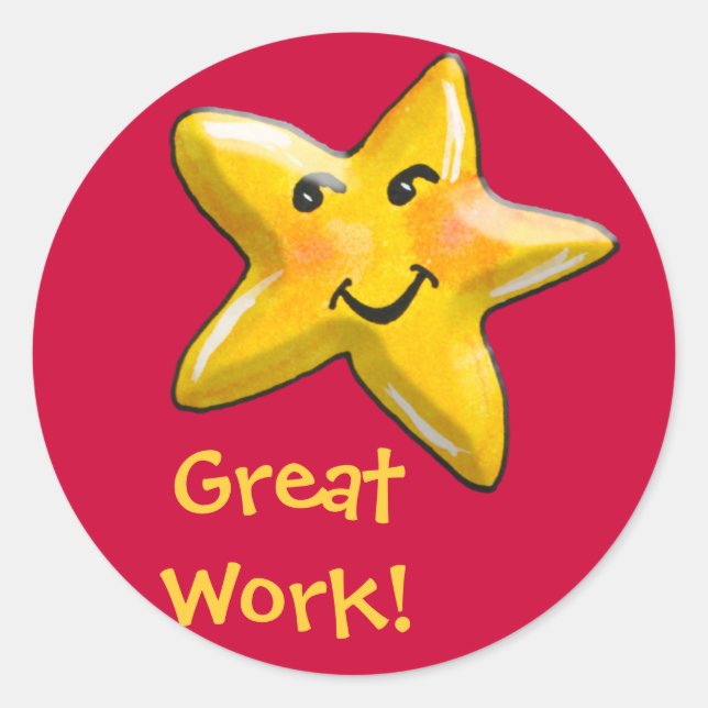 Adesivo Excelente Work Star Sticker (Frente)