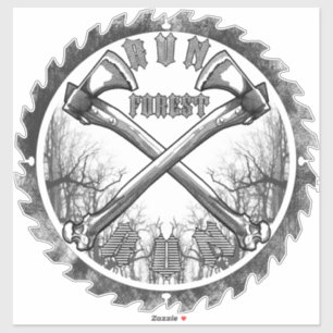 Adesivo Executar Floresta