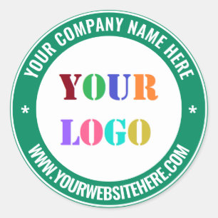 Adesivo Exemplo de logotipo de empresa personalizado e aut