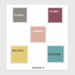 Adesivo Exemplo de paleta de código hexadecimal