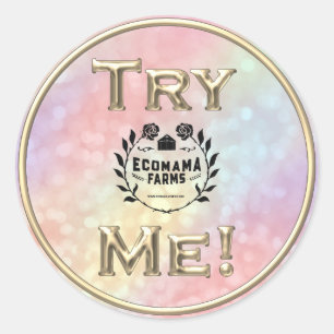 Adesivo Exemplo de teste do Ouro para o logotipo Tester Ho