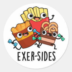 Adesivo Exer-sides Piada de Exercício Engraçada