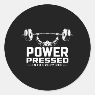Adesivo Exercício de Supino Reto Musculação Treino de Acad