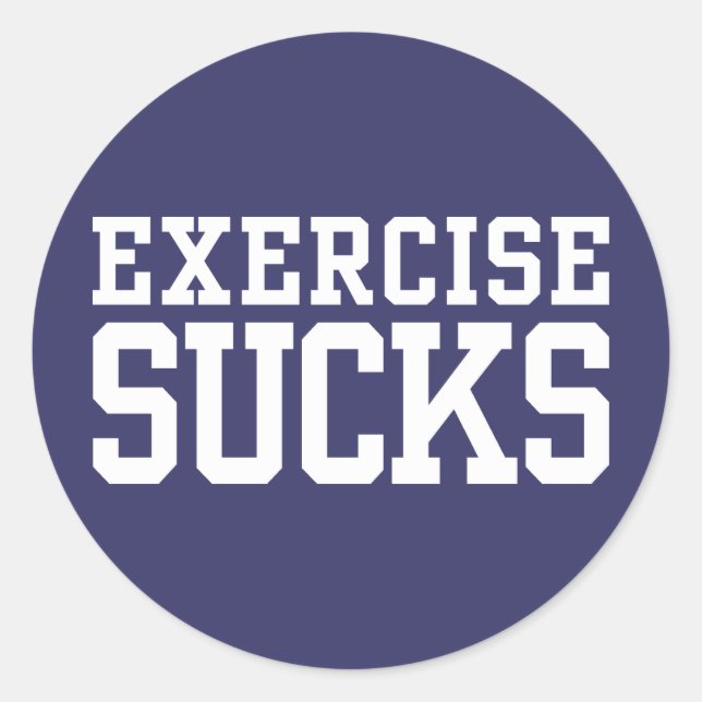 Adesivo Exercício é uma Droga (Frente)