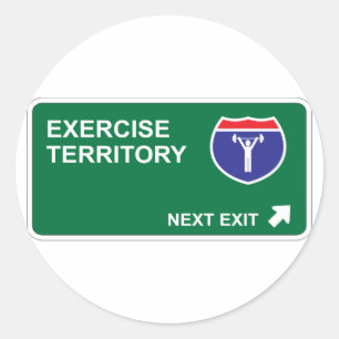 Adesivo Exercitar Próxima Saída