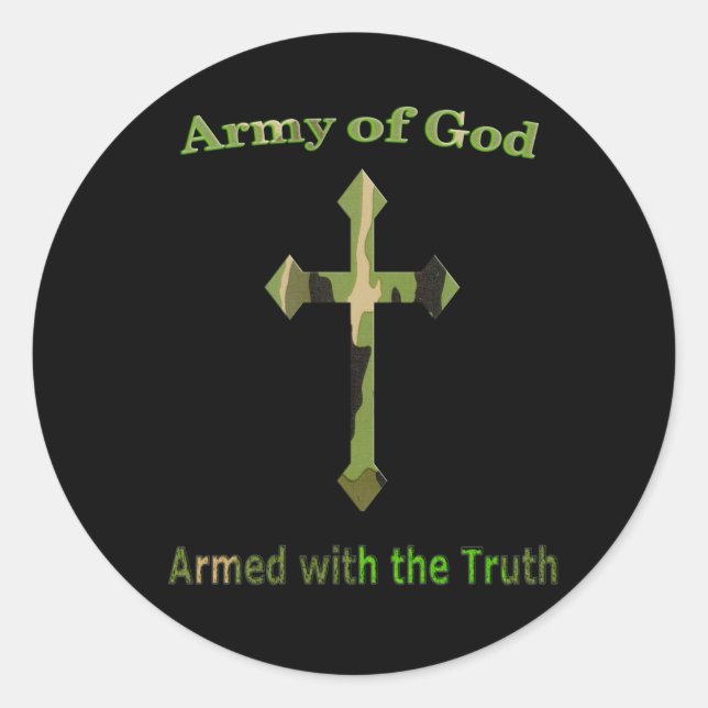 Adesivo Exército de Deus Produtos Cristãos (Frente)