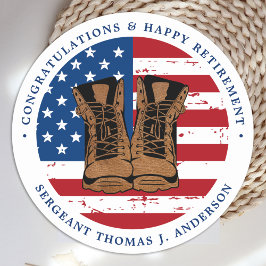 Adesivo Exército Militar - Partido Americano de Bandeiras