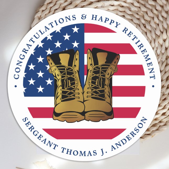 Adesivo Exército Militar retira partido americano (Criador carregado)