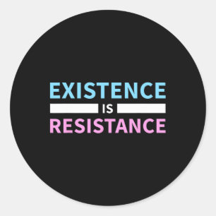 Adesivo Existência De Resistência Trans Rights Lgbt Pride