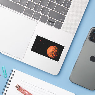 Adesivo Exoplaneta Ucf-1.01 Orbitando Uma Estrela Chamada