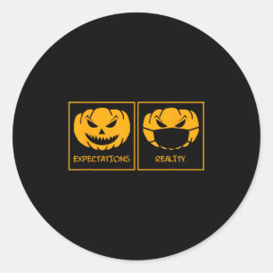 Adesivo Expectativas realidade abóbora jack o lantern rost