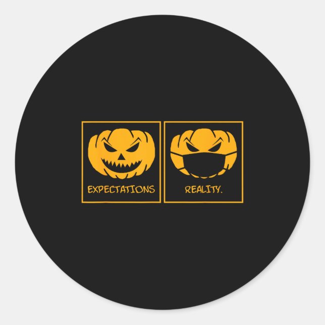 Adesivo Expectativas realidade abóbora jack o lantern rost (Frente)
