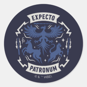 Adesivo Expecto Patronum Gráfico de Silhueta Vintage