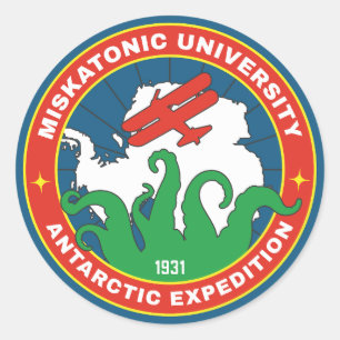 Adesivo Expedição Antártica da Universidade Miskatônica