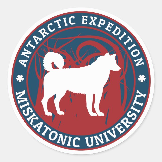 Adesivo Expedição Antártica da Universidade Miskatônica (Frente)
