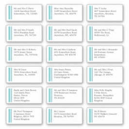 Adesivo Expedição de Endereço de Nome Individual da Linha