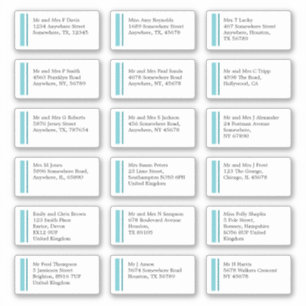 Adesivo Expedição de Endereço de Nome Individual da Linha 