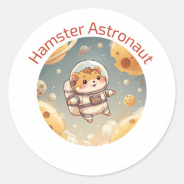 Adesivo Explorador de Hamster Cósmico - Engraçado Aventura
