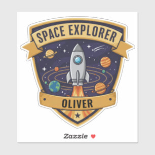 Adesivo Explorador Espacial Futuro
