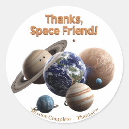 Adesivo Exploradores de Galáxias - Fora deste Mundo Obriga